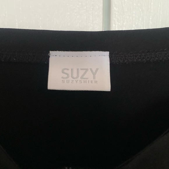 Polka dot black sleeveless top - Picture 3 of 4